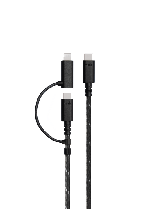 2-in-1 USB-C to USB-C & Lightning Charging/Sync Cable (1M)