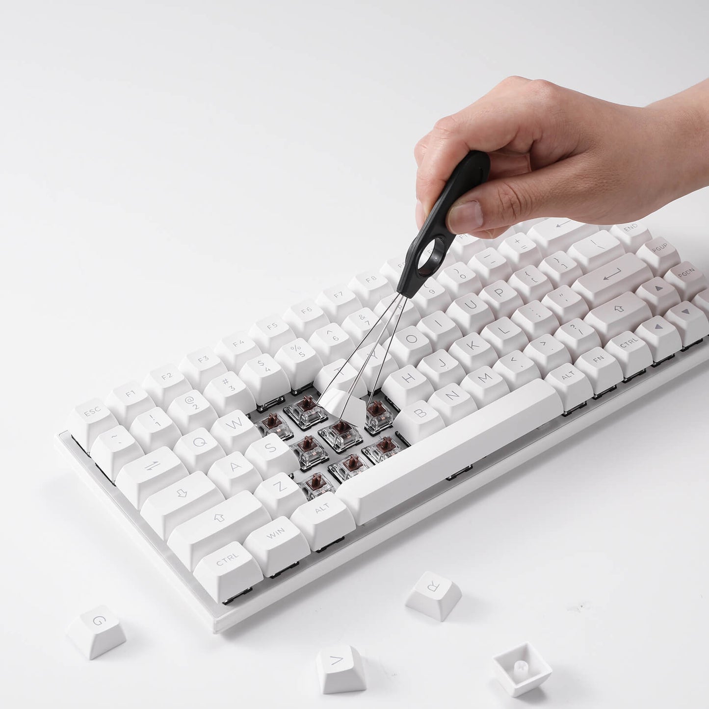 (Only Keycaps) Redragon X LTC Double Shot PBT 146 Keycaps Set with Keycap Puller & Storage Tray
