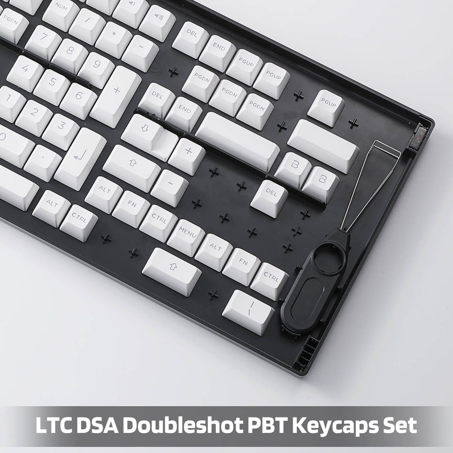 (Only Keycaps) Redragon X LTC Double Shot PBT 146 Keycaps Set with Keycap Puller & Storage Tray