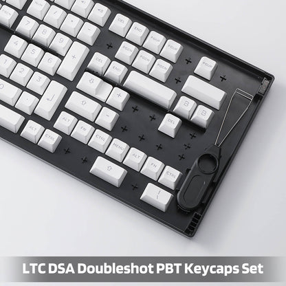 (Only Keycaps) Redragon X LTC Double Shot PBT 146 Keycaps Set with Keycap Puller & Storage Tray