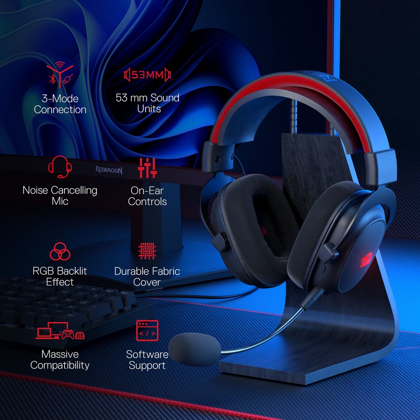 (Open-box) H510 ZEUS-X RGB Wireless Gaming Headset
