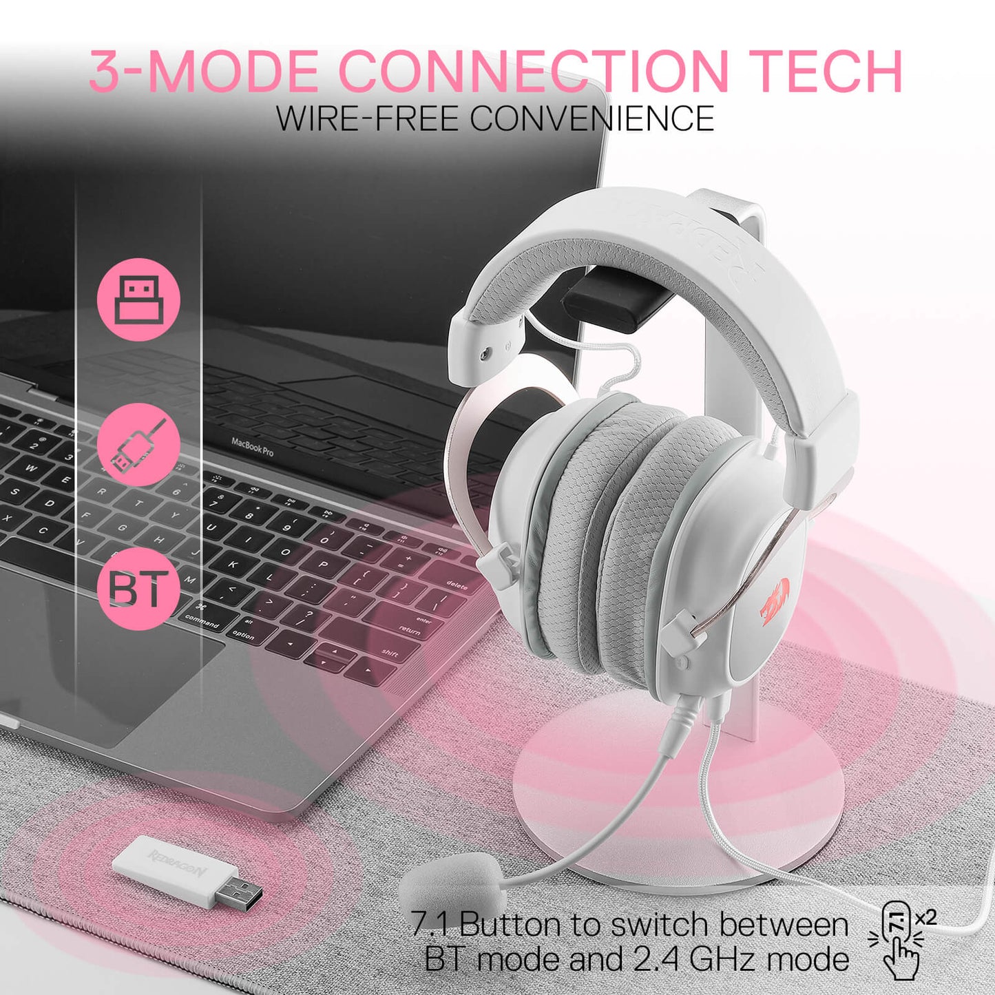 (Open-box) H510 ZEUS-X RGB Wireless Gaming Headset
