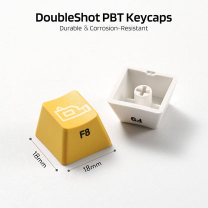 (Only Keycaps) Redragon X LTC 108-Key OEM Profile PBT Double Shot Keycaps