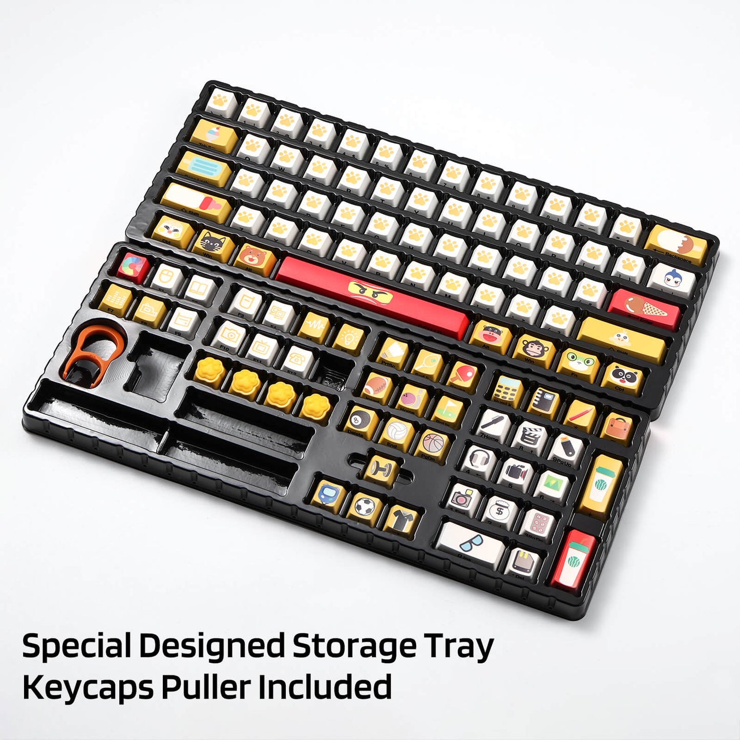 (Only Keycaps) Redragon X LTC 108-Key OEM Profile PBT Double Shot Keycaps