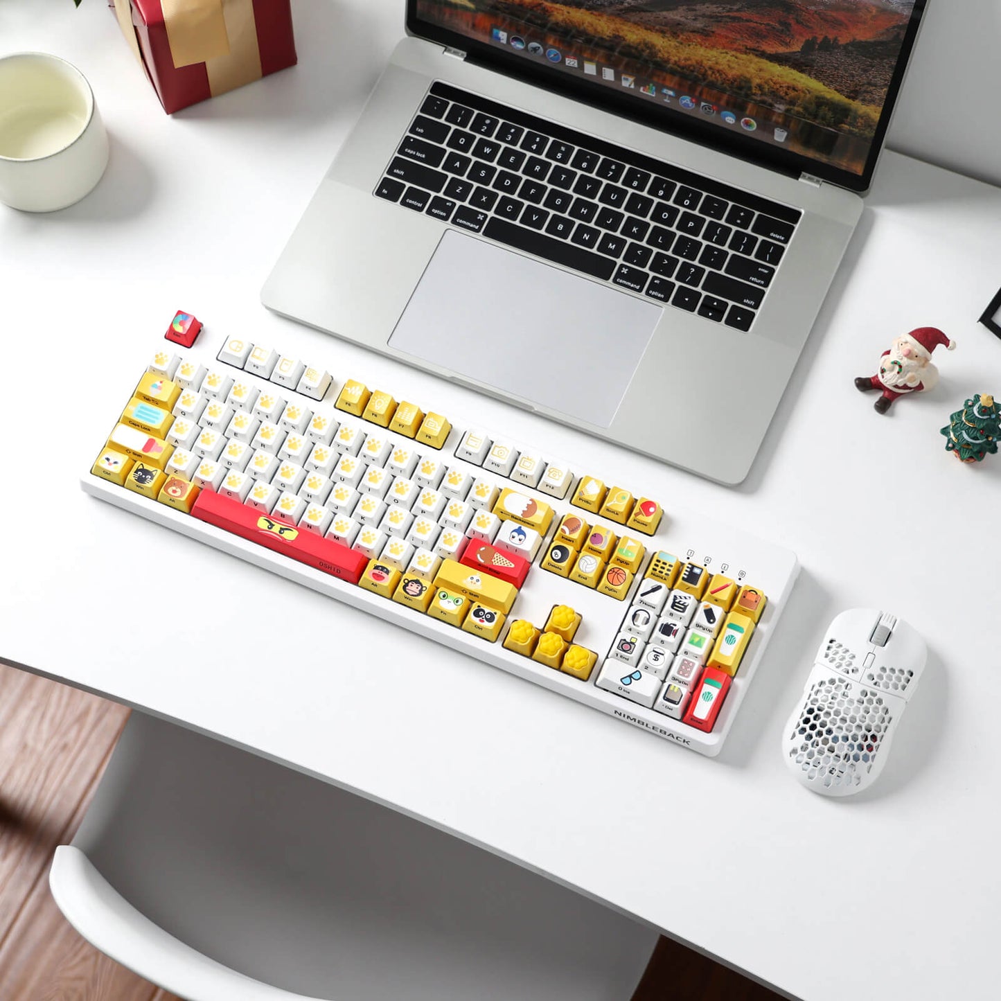 (Only Keycaps) Redragon X LTC 108-Key OEM Profile PBT Double Shot Keycaps