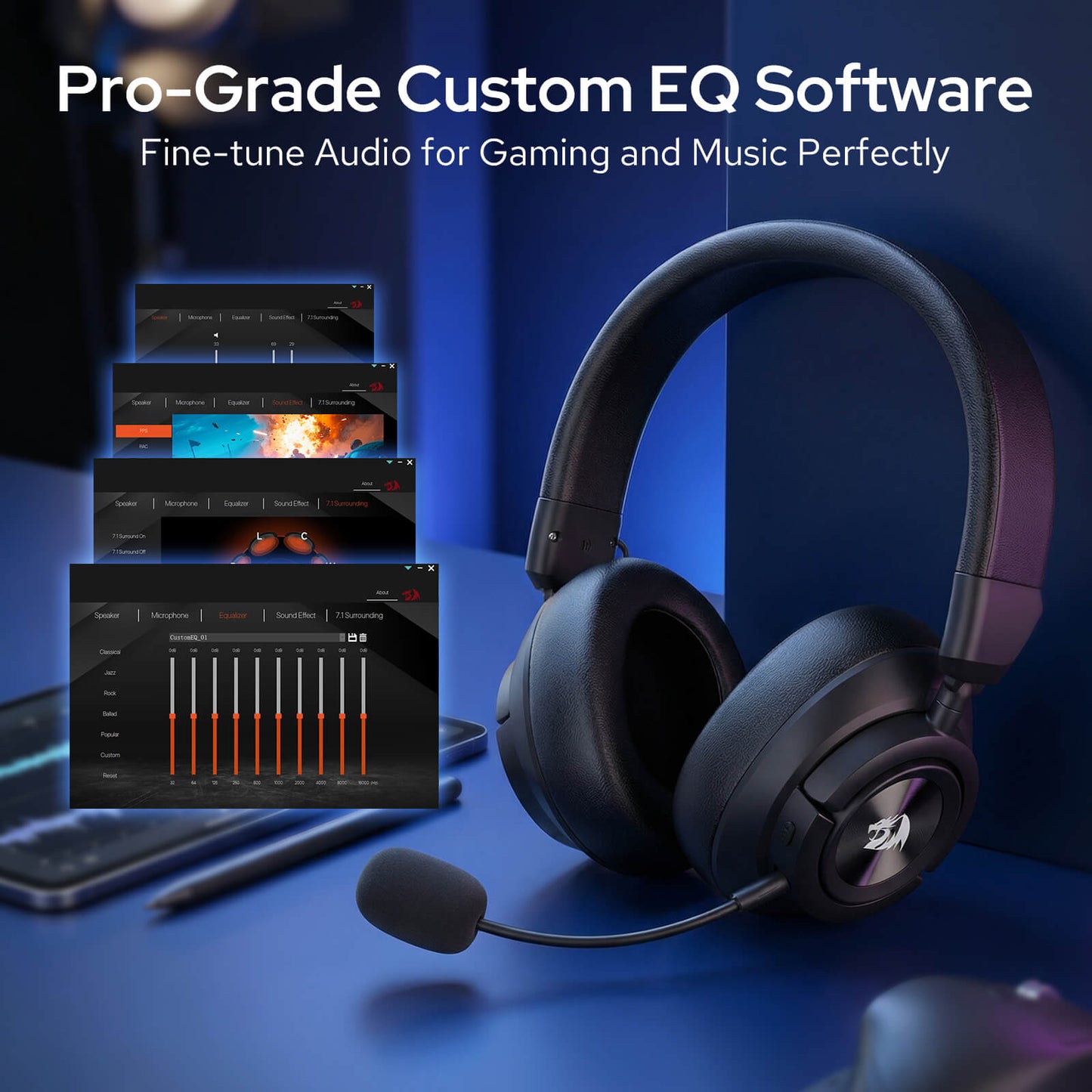 (Open-box) SPECTRA PRO H889 Wireless Gaming Headset