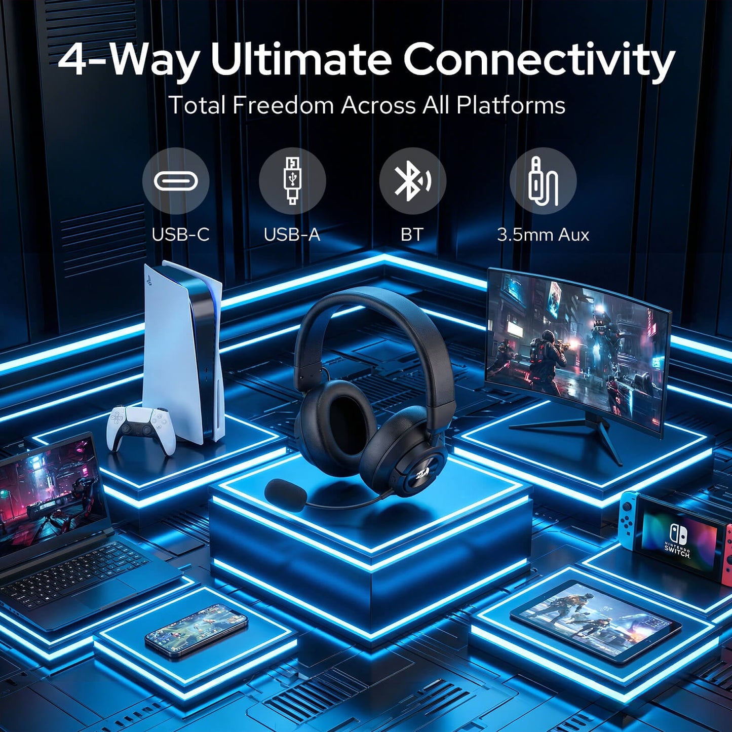 (Open-box) SPECTRA PRO H889 Wireless Gaming Headset