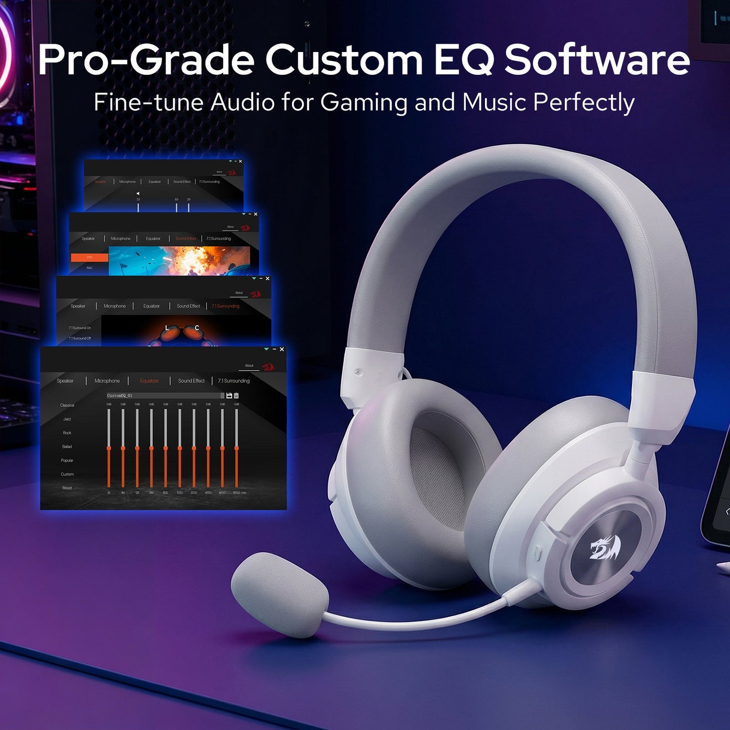(Open-box) SPECTRA PRO H889 Wireless Gaming Headset