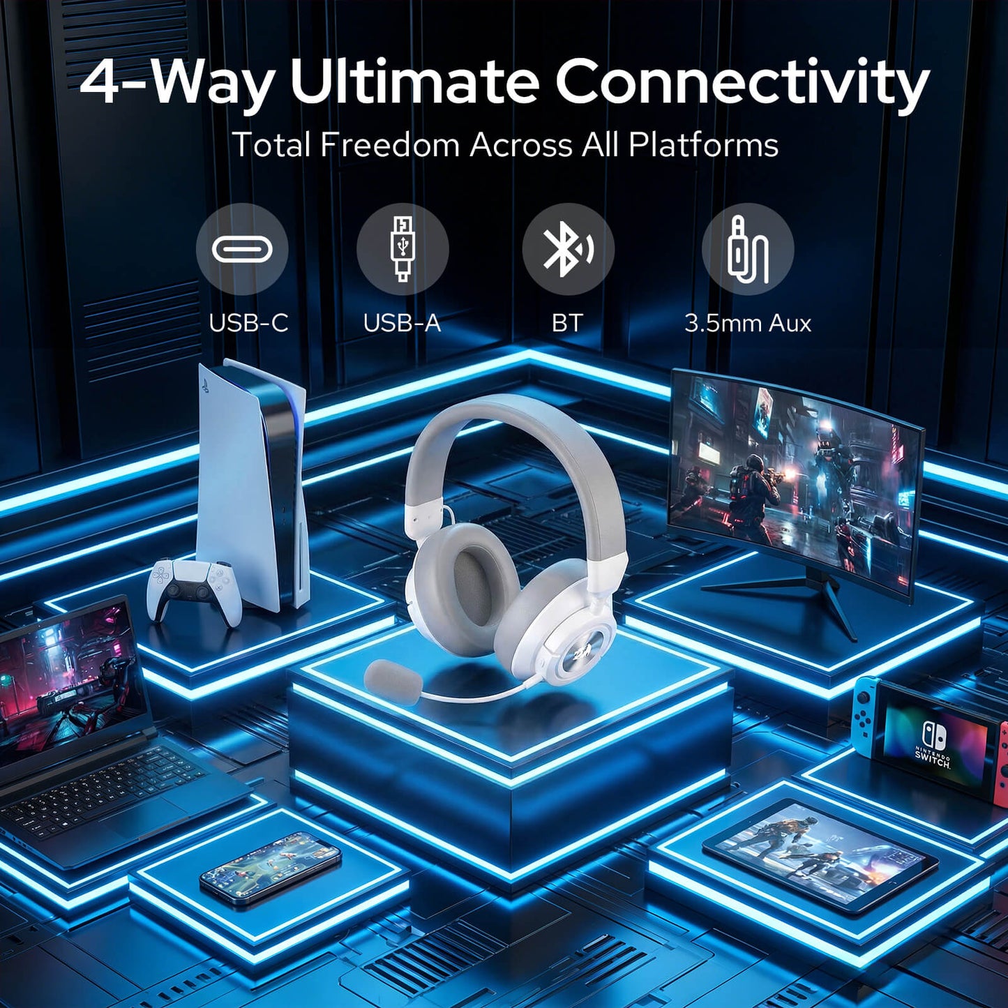(Open-box) SPECTRA PRO H889 Wireless Gaming Headset