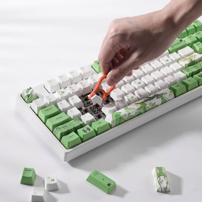 (Only Keycaps) Redragon X LTC PBT 108 Keycaps Set - Green Reindeer