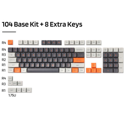 (Only Keycaps) Redragon x LTC PBT Double Shot 112-Key Pudding Keycaps Set, KDA Profile for ANSI Layout 61/68/84/87/98/104 Keys Mechanical Keyboard, with Keycap Puller