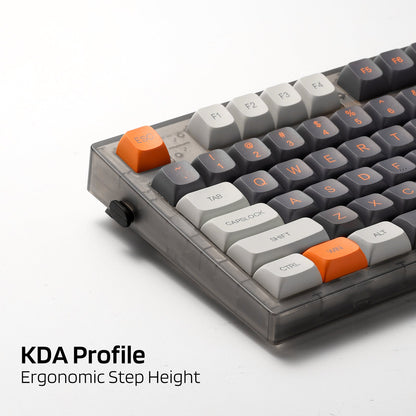 (Only Keycaps) Redragon x LTC PBT Double Shot 112-Key Pudding Keycaps Set, KDA Profile for ANSI Layout 61/68/84/87/98/104 Keys Mechanical Keyboard, with Keycap Puller