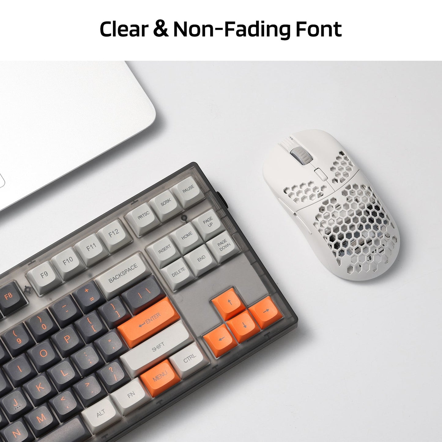 (Only Keycaps) Redragon x LTC PBT Double Shot 112-Key Pudding Keycaps Set, KDA Profile for ANSI Layout 61/68/84/87/98/104 Keys Mechanical Keyboard, with Keycap Puller