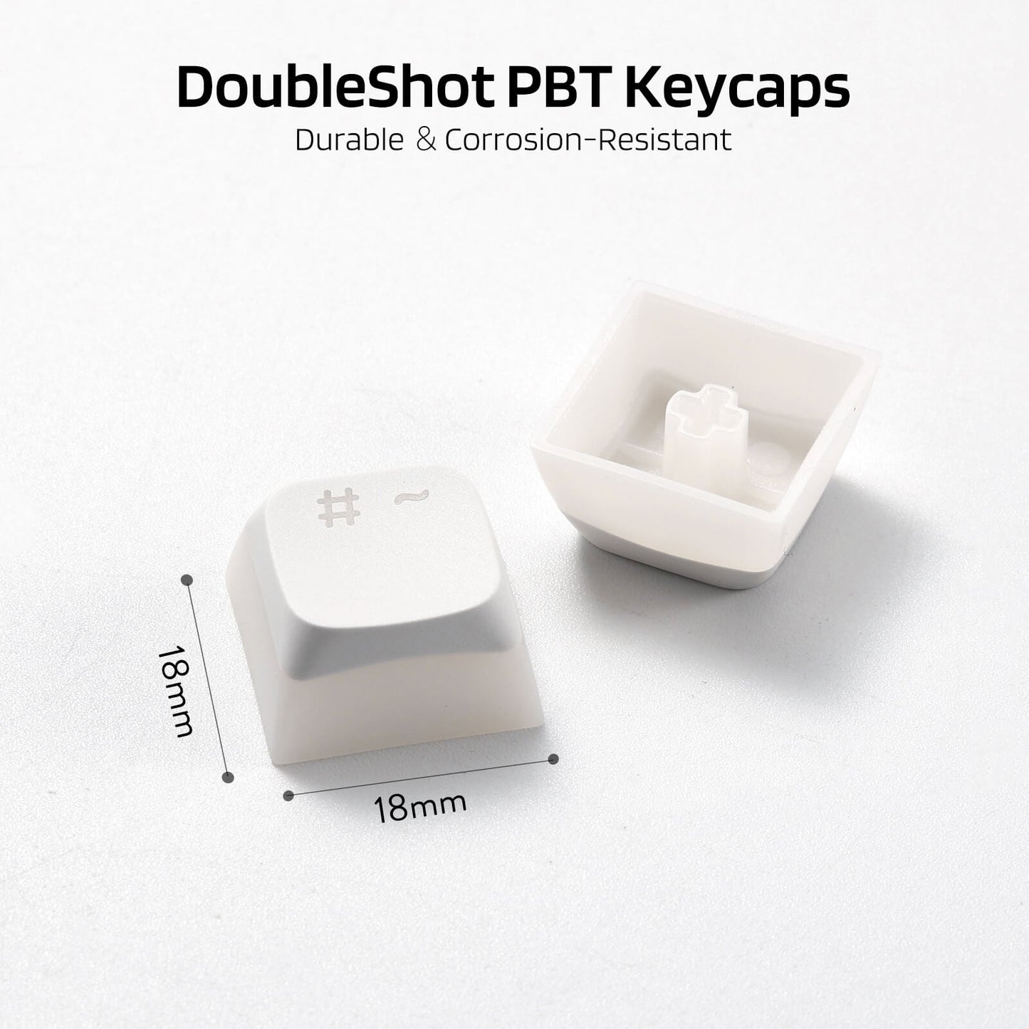 (Only Keycaps) Redragon X LTC 117-Key XDA Profile PBT Double Shot Keycaps Set
