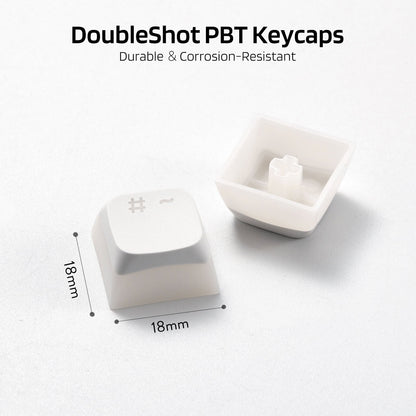 (Only Keycaps) Redragon X LTC 117-Key XDA Profile PBT Double Shot Keycaps Set